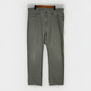 Eddie Bauer Jeans Men's 36x32 Green Medium Wash Relaxed Straight Leg Jeans